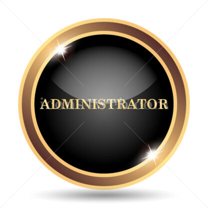 Administrator gold icon. - Website icons