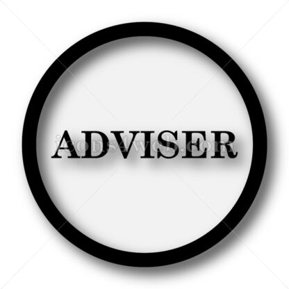 Adviser simple icon. Adviser simple button. - Website icons