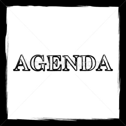 Agenda sketch icon. - Website icons