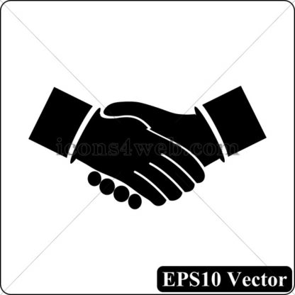 Agreement black icon. EPS10 vector. - Website icons