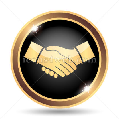 Agreement gold icon. - Website icons