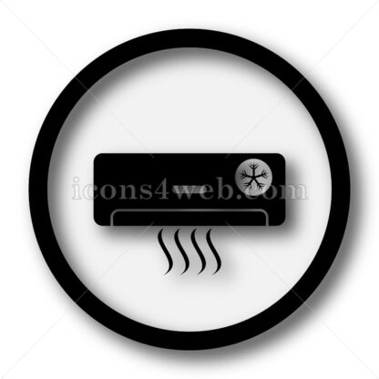 Air conditioner simple icon. Air conditioner simple button. - Website icons