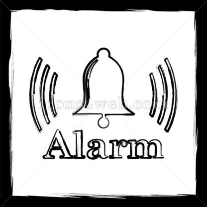 Alarm sketch icon. - Website icons