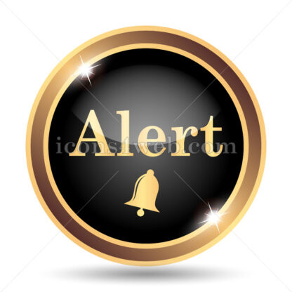 Alert gold icon. - Website icons