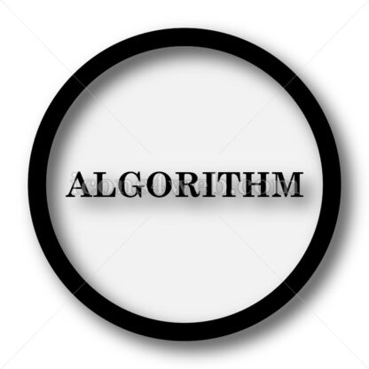 Algorithm simple icon. Algorithm simple button. - Website icons