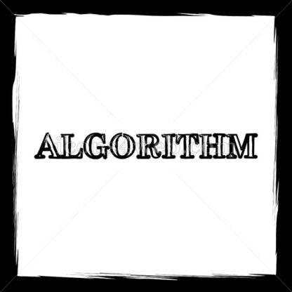 Algorithm sketch icon. - Website icons