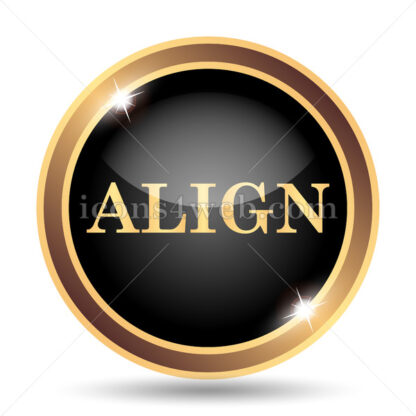 Align gold icon. - Website icons