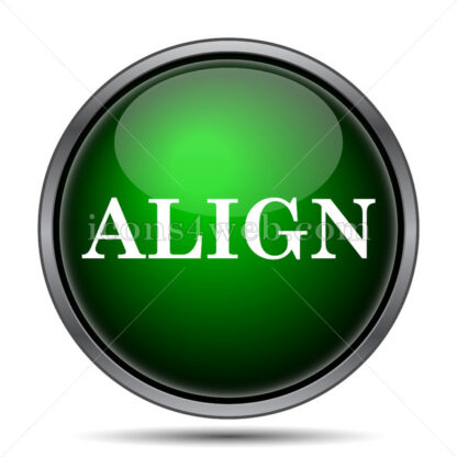 Align internet icon. - Website icons