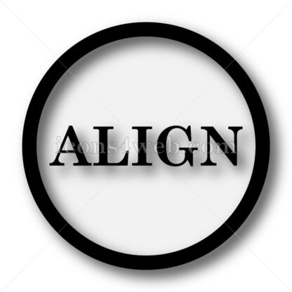 Align simple icon. Align simple button. - Website icons