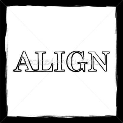 Align sketch icon. - Website icons