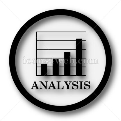 Analysis simple icon. Analysis simple button. - Website icons