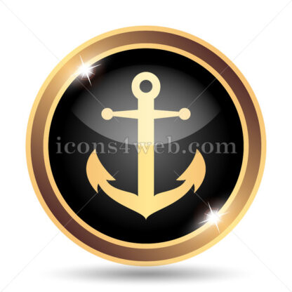 Anchor gold icon. - Website icons