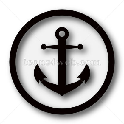 Anchor simple icon. Anchor simple button. - Website icons