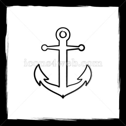 Anchor sketch icon. - Website icons
