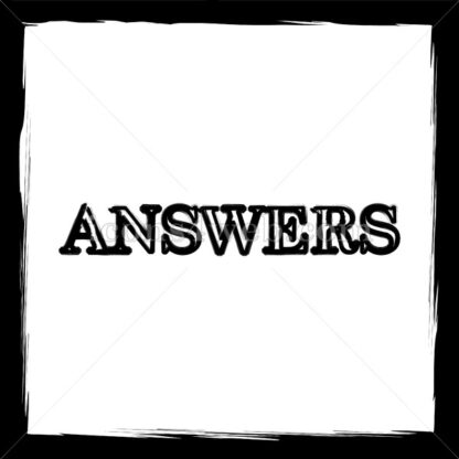 Answers sketch icon. - Website icons