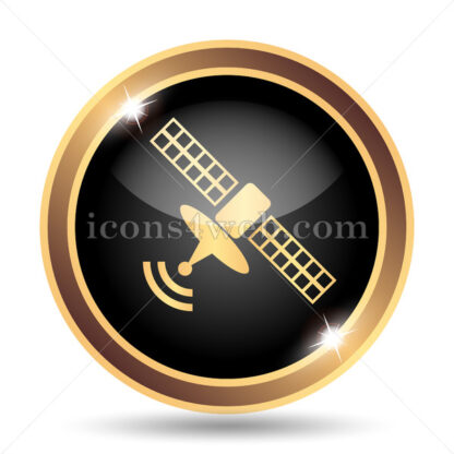 Antenna gold icon. - Website icons