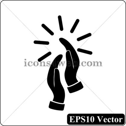 Applause black icon. EPS10 vector. - Website icons