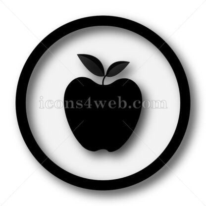 Apple simple icon. Apple simple button. - Website icons