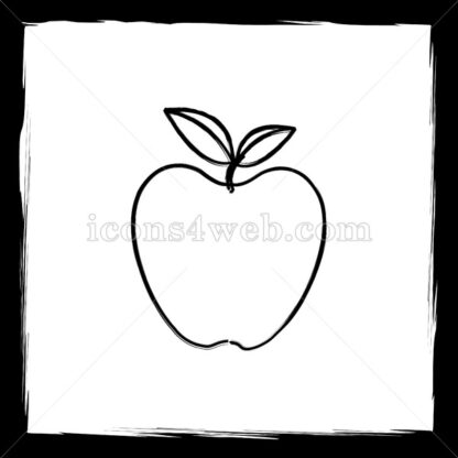 Apple sketch icon. - Website icons