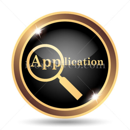 Application gold icon. - Website icons