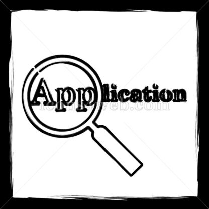 Application sketch icon. - Website icons