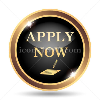 Apply now gold icon. - Website icons