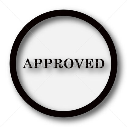 Approved simple icon. Approved simple button. - Website icons