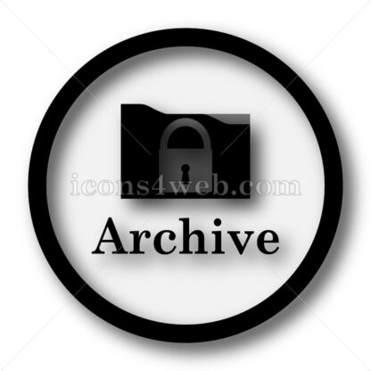 Archive simple icon. Archive simple button. - Website icons