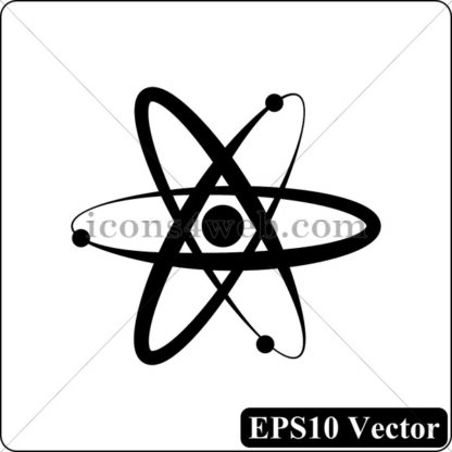 Atoms black icon. EPS10 vector. - Website icons