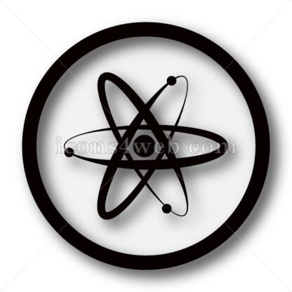 Atoms simple icon. Atoms simple button. - Website icons