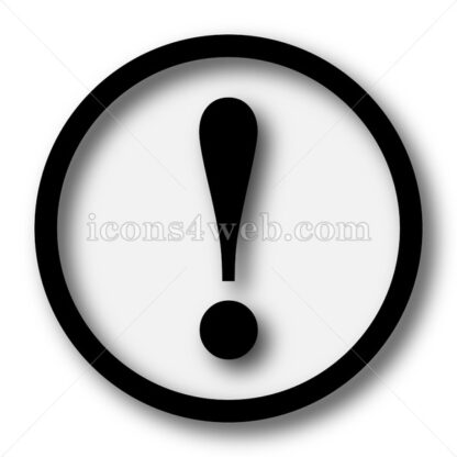 Attention simple icon. Attention simple button. - Website icons