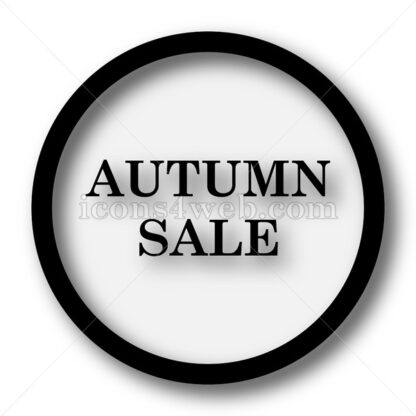 Autumn sale simple icon. Autumn sale simple button. - Website icons
