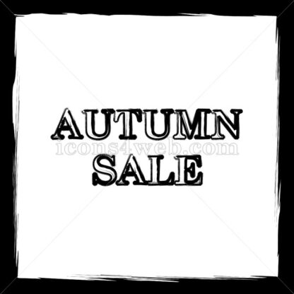 Autumn sale sketch icon. - Website icons