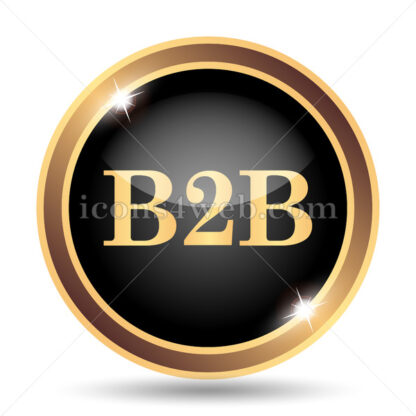 B2B gold icon. - Website icons