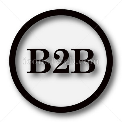 B2B simple icon. B2B simple button. - Website icons