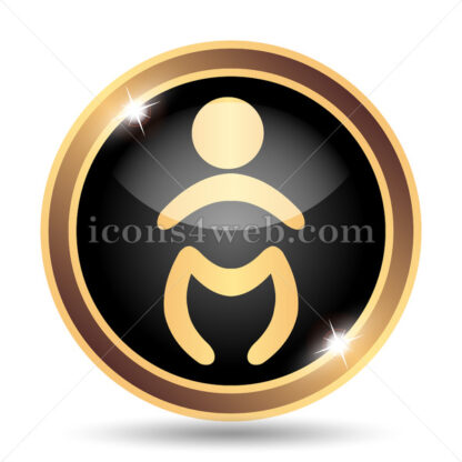 Baby gold icon. - Website icons
