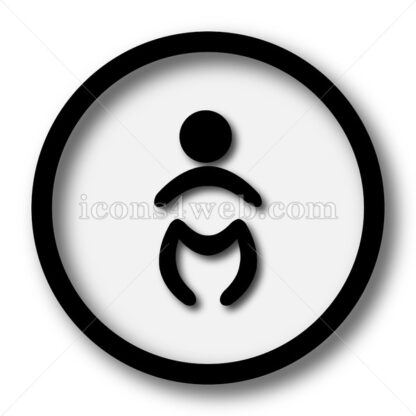 Baby simple icon. Baby simple button. - Website icons