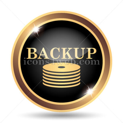 Back-up gold icon. - Website icons