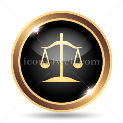 Balance gold icon. - Website icons
