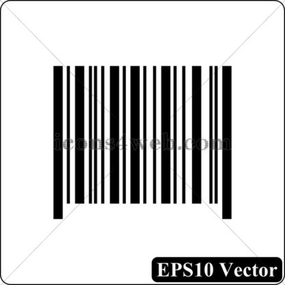 Barcode black icon. EPS10 vector. - Website icons