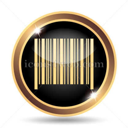 Barcode gold icon. - Website icons