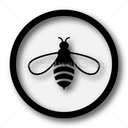 Bee simple icon. Bee simple button. - Website icons
