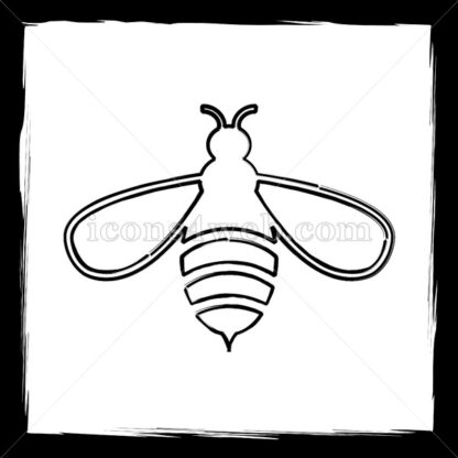 Bee sketch icon. - Website icons