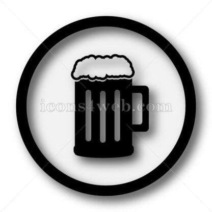 Beer simple icon. Beer simple button. - Website icons