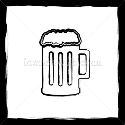 Beer sketch icon. - Website icons