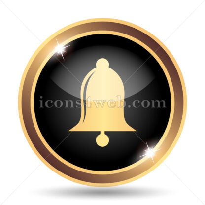 Bell gold icon. - Website icons