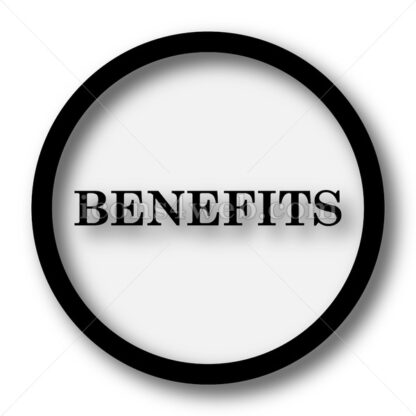 Benefits simple icon. Benefits simple button. - Website icons