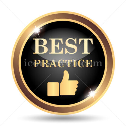 Best practice gold icon. - Website icons