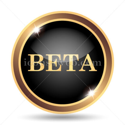 Beta gold icon. - Website icons