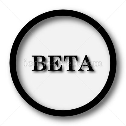 Beta simple icon. Beta simple button. - Website icons